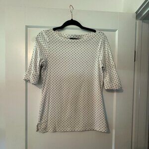 Lauren x Ralph Lauren Polka Dot Cuffed sleeve tee